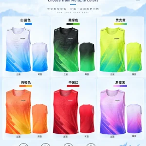 ORUNN TU-003 跑步背心多种颜色选择与正背面展示